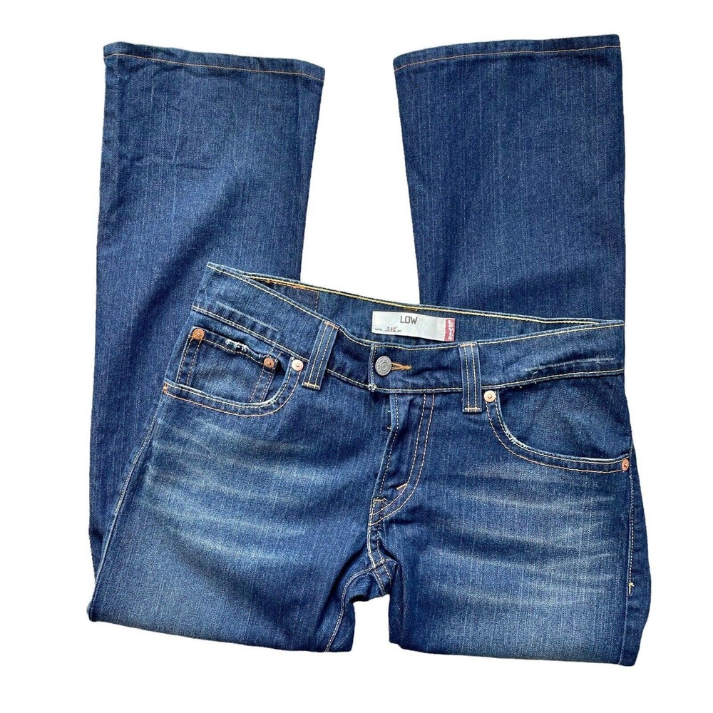 Levi's 542 Y2K Low Rise Flare Jeans Flap Pockets Size 12M